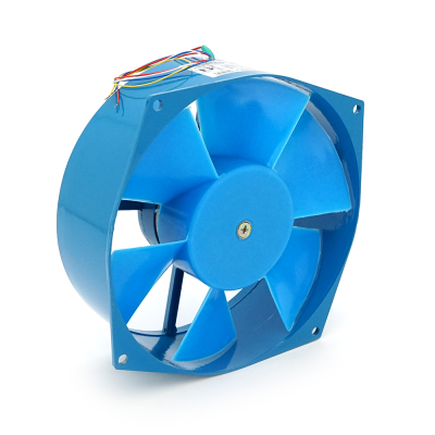 Кулер для охолодження серверних БП 200FZY2-D DC sleeve fan 3pin під паяння - 200*210*71мм, 220V/0,3A, 2600об/хв, 65W, Blue