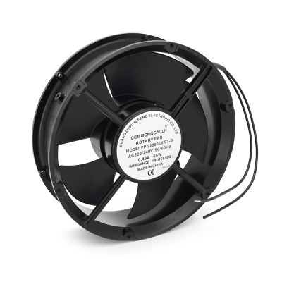 Кулер для охолодження серверних БП FP-22060EX-S1-B DC sleeve fan 2pin під паяння - 220*220*60мм, 220V/0,45A, 2600об/хв, 65W