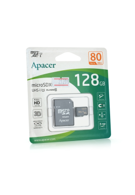 Карта пам'яті Apacer microSDHC Class 10 UHS-I, 128GB