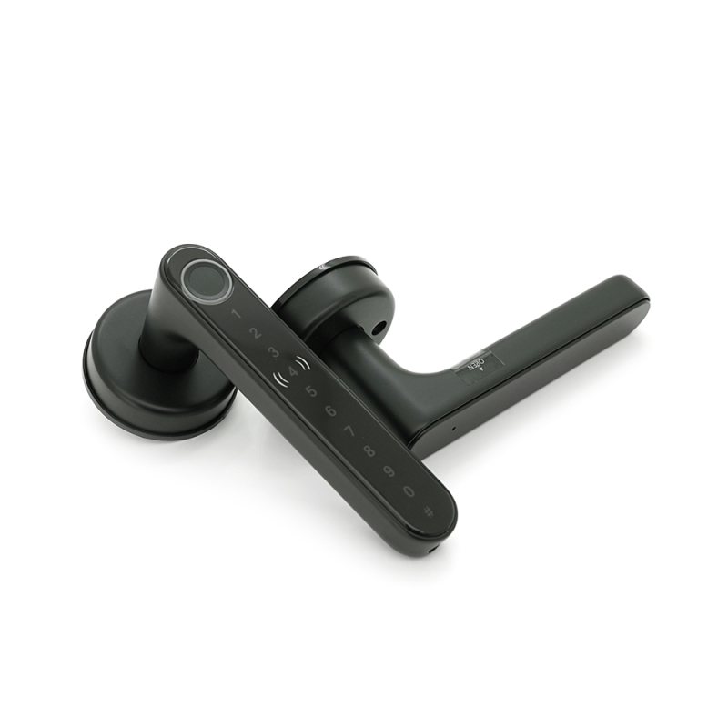 Розумний замок YOSO YO-С6 на батарейках 4хААА, Відбиток пальця/код/карта/ключ/додаток (врізна частина 60/70) Цинковий сплав, АРР-АРР-TTlock / TTh