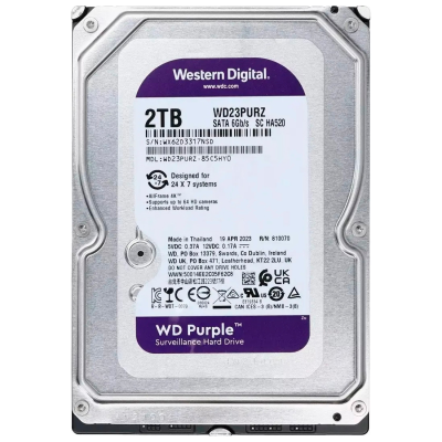 Жорсткий диск Western Digital Purple 2TB 64MB 5400rpm WD23PURZ 3.5 SATA III