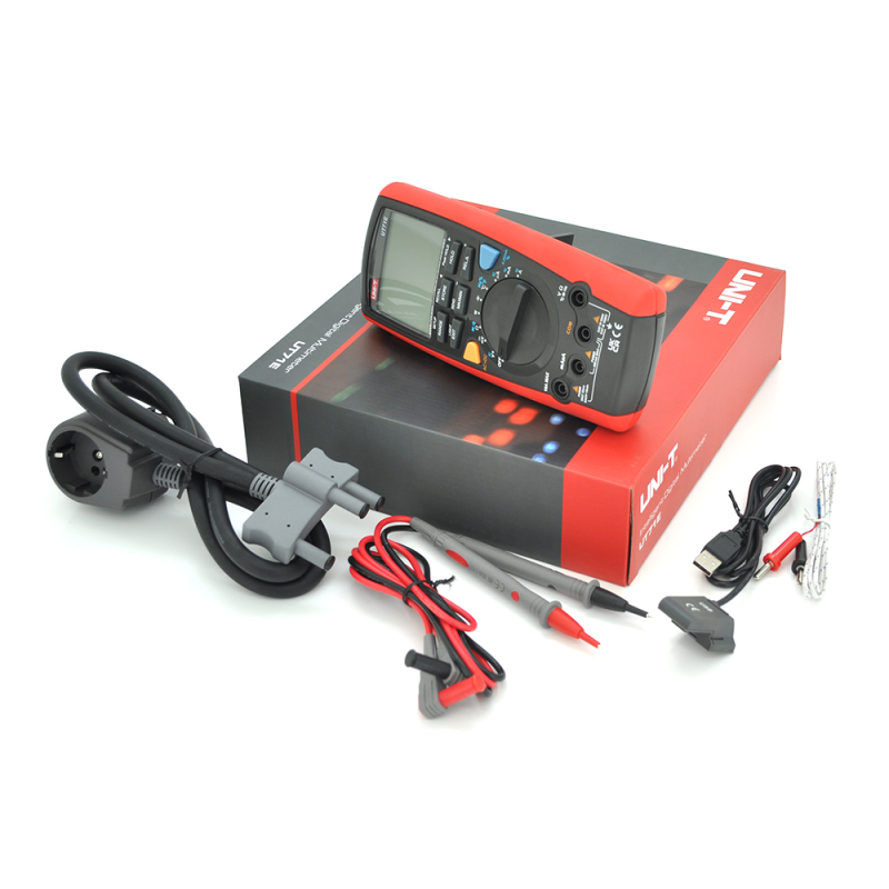 Мультиметр UNI-T UT71E Вимірювання: V, A), Ω, F, Hz, °C/°F, DUTY, 4-20мА, W (True RMS). Функції: Data Hold, Peak Hold, Min/Max, REL, продзвонювання