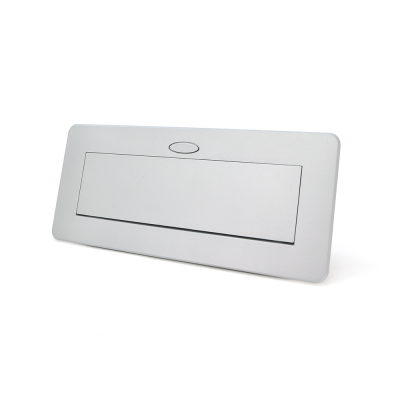 Розетка для підлоги висувна із заземленням J29L, дві розетки + 2 * USB, Input: AC 100-250V 16A, Silver