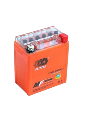 Мотоакумулятор OUTDO (Maxion) UTX7L-BS GEL, 12V 7 Ah (113 х 70 х 130), Orange, Q8