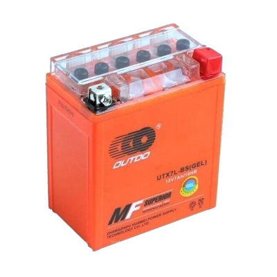 Мотоакумулятор OUTDO (Maxion) UTX7L-BS GEL, 12V 7 Ah (113 х 70 х 130), Orange, Q8