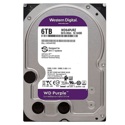 Жорсткий диск Western Digital Purple 6TB 5400rpm 256MB WD64PURZ 6Gb/s