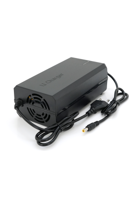 Зарядний пристрій Jinyi для літієвих акумуляторів 60V4A (Max.:71,4V/4A), штекер 5.5*2.5, з індикацією, BOX
