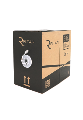 Кабель КПВ UTP 2 * 2 * 0.5 ССА cat 5E для внутр робіт 305 м, Gray