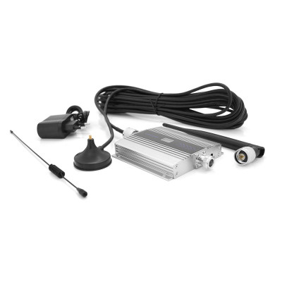 Комплект підсилювач GSM101-3G-4G 900МГц. Підсилювач однодіапазонний, антена прийому, 10м кабелю, вбудована антена ретрансляції. White