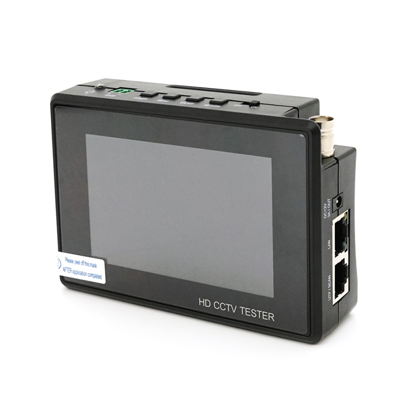 Тестер для камер відеоспостереження IPC-1800 PLUS, c 4″ сенсорним дисплеєм, сенсорним дисплеєм, підтримує IP, CVI, TVI, AHD 4K, Wi-Fi, LAN, BNC, 12V, POE