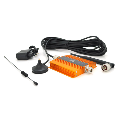 Комплект підсилювач GSM102-3G-4G 900МГц. Підсилювач однодіапазонний, антена прийому 10м кабелю, вбудована антена ретрансляції. Gold