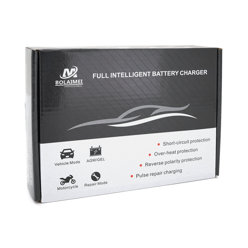 Автоматичне ЗУ для акумулятора 6V/12V, BLM-B02,100-240V, 1,5A, LCD, клеми(AGM/GEL/Lead)