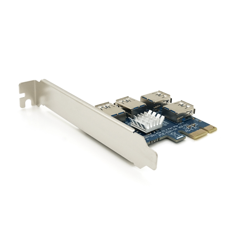 Контролер PCI-Е => USB 3.0, 4 порта, 5Gbps, OEM