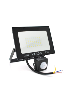 Прожектор LED c датчиком руху Vg-30W, IP65, 6500K, 2700Лм. Box