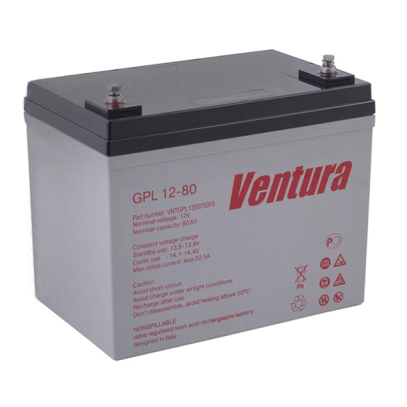 Акумуляторна батарея Ventura 12V 80Ah (260 * 169 * 229мм), Q1