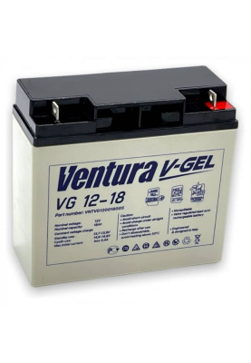 Акумуляторна батарея Ventura VG 12-18 Gel 12V 18Ah (187*77*167мм), Q2