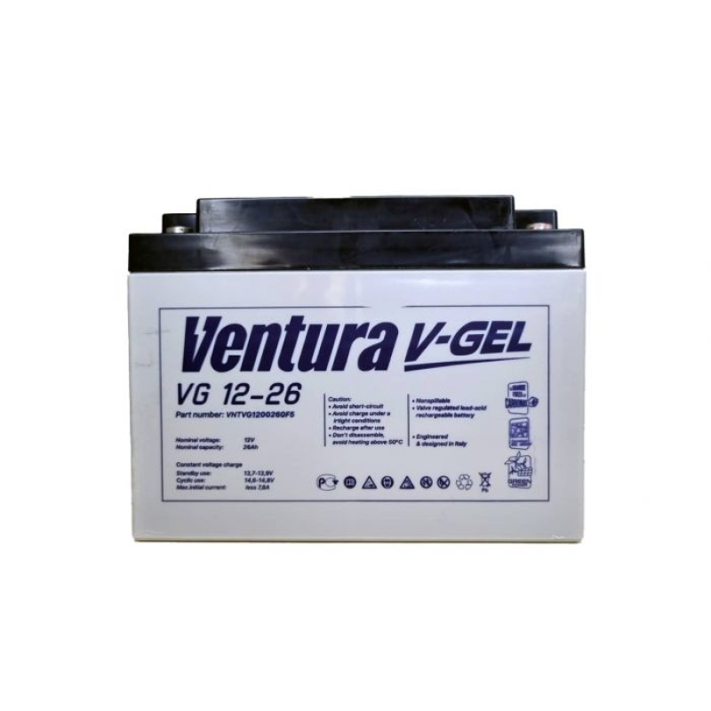 Акумуляторна батарея Ventura VG 12-26 Gel 12V 26Ah (175*166*125мм), Q1