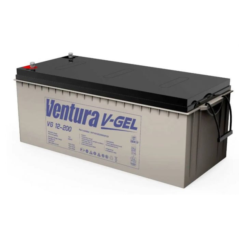 Акумуляторна батарея Ventura VG 12-200 Gel 12V 200Ah (526*238*246мм), Q1