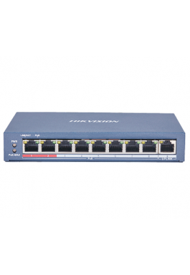 8 портовий POE комутатор Hikvision DS-3E0109P-E(C) 8xRJ45 (100M) PoE + 1x RJ45 (100M)