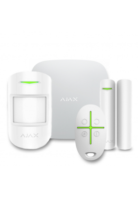 Комплект бездротової сигналізації Ajax StarterKit 2 white ( Hub 2/MotionProtect/DoorProtect/SpaceControl )