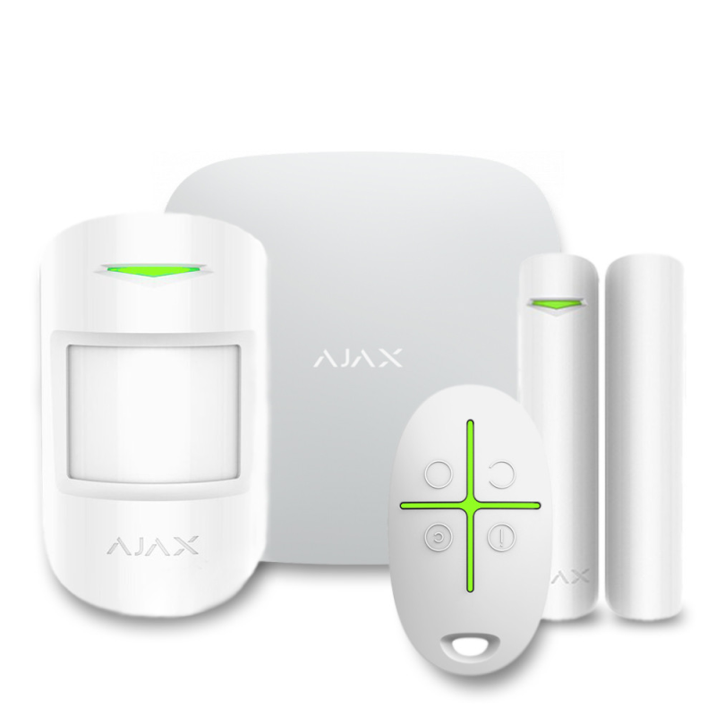 Комплект бездротової сигналізації Ajax StarterKit 2 white ( Hub 2/MotionProtect/DoorProtect/SpaceControl )