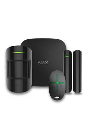 Комплект бездротової сигналізації Ajax StarterKit 2  black ( Hub 2/MotionProtect/DoorProtect/SpaceControl )