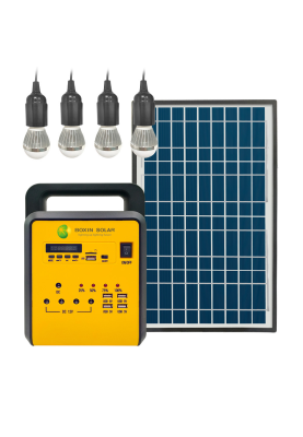 Сонячна домашня акумуляторна система Boxin, 18V/10W, Solar Panel, 12V DC, USB 5V, FM Radio, MP3, Q4