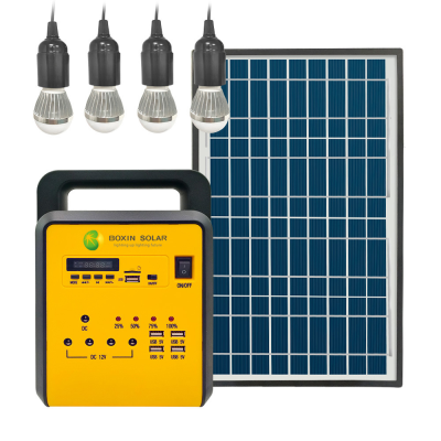 Сонячна домашня акумуляторна система Boxin, 18V/10W, Solar Panel, 12V DC, USB 5V, FM Radio, MP3, Q4