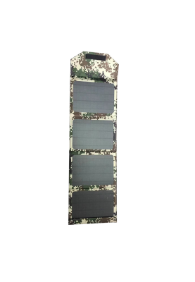 Сонячна панель 42W, 5V, монокристалічна сонячна панель, чорно-сірий камуфляж