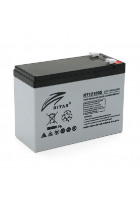 Акумуляторна батарея AGM RITAR RT12100S, Gray Case, 12V 10.0Ah  ( 151 х 98 х 95 (101 ) ) Q8