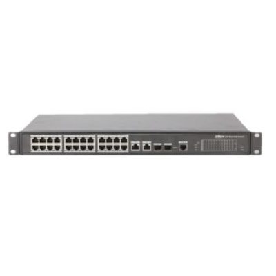 24-портовий керований комутатор POE PFS4226-24ET-360 з 24 портами POE 100Мбіт + 2/UP-Link 1000Мбіт + 2/SFP 1000Мбіт, 360 Вт, 440x300x44 мм