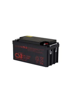 Акумуляторна батарея CSB GPL12650, 12V 65Ah (350х166х174мм), Q1