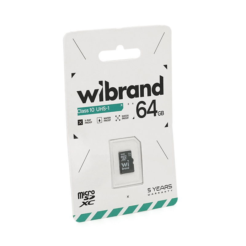 Карта пам'яті Wibrand microSDHC Class 10 UHS-I, 64GB