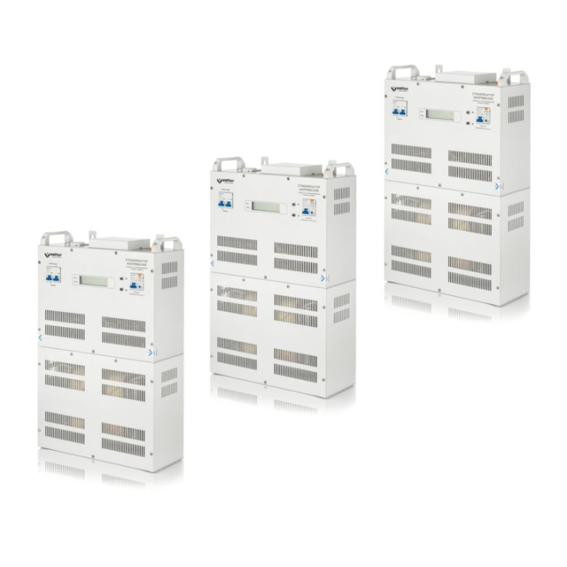 Стабілізатор напруги VOLTER трифазний терісторний СНПТТ-66пт (66000Вт), (3*22) 220В, 145-245 В, 16 ступенів