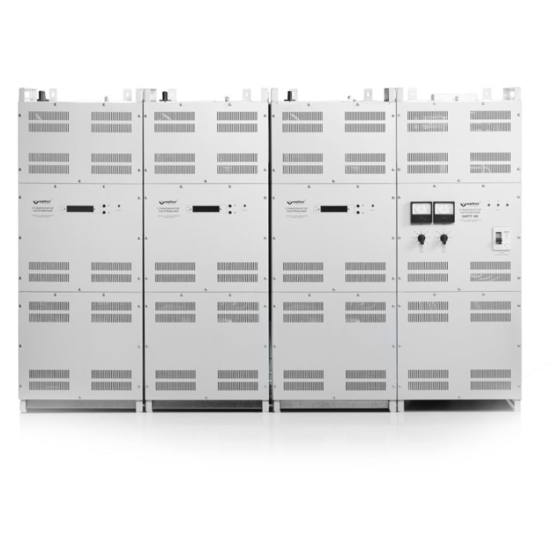 Стабілізатор напруги VOLTER трифазний теристорний СНПТТ-100пт (105000Вт), 160А, 140-250 В, 16 ступенів