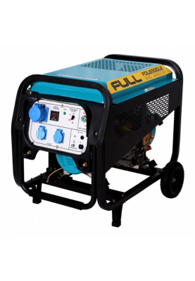 Генератор ДИЗЕЛЬНИЙ Full FDL6500LE 5кВт (6,2KVA), однофазний 220V, 50Hz, об'єм 12,5л