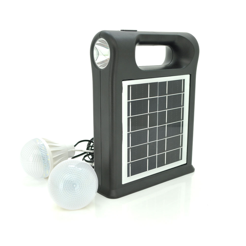 Переносний ліхтар CL22+Solar, Power bank 10000mAh, бічне+центр освітлення, 2+2 режими, MP3 плеєр, 2*USB виходи, 2 лампочки, Box