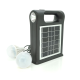 Переносний ліхтар CL22+Solar, Power bank 10000mAh, бічне+центр освітлення, 2+2 режими, MP3 плеєр, 2*USB виходи, 2 лампочки, Box