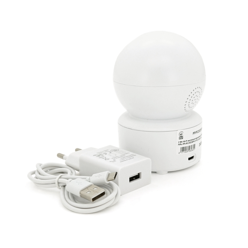 2 Мп Wi-Fi внутрішня відеокамера SD/карта PiPo PP-IPC20D2MP10 PTZ 2.8mm icsee