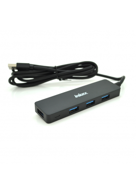 Хаб USB 3.0 Inkax DTS-02, 4 порти, довжина кабель 1,5 м, Box