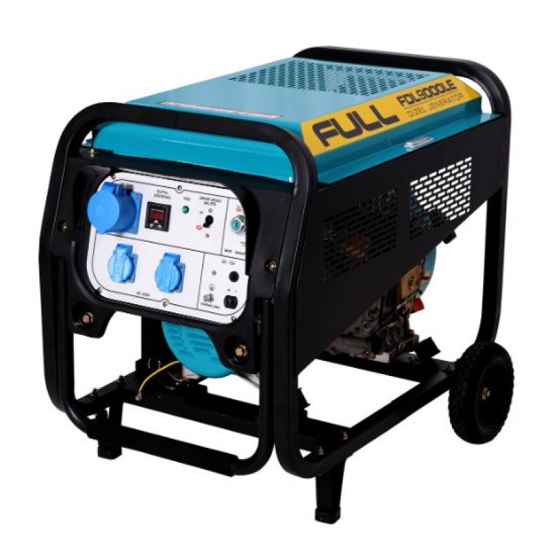 Генератор ДИЗЕЛЬНИЙ Full FDL9000LE 6.8 кВт (8,5 KVA), однофазний 220V, 50Hz, об'єм 12,5л