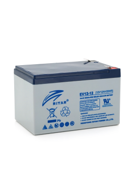 Тяговий акумулятор RITAR EV12-12,12V 12Ah, F2 (151 х 99 х 97), Q4