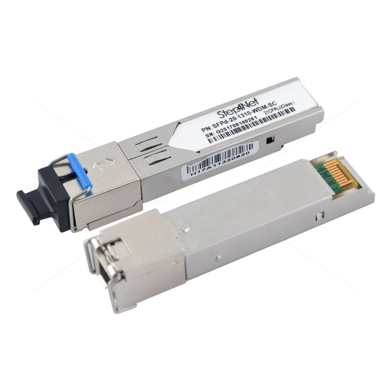 SFP модуль Step4Net 1.25G 1550nm 20km WDM SC підтримка DDM TX1550/RX1310