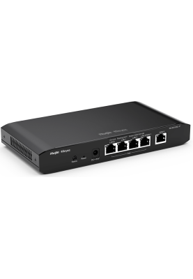 Маршрутизатор серії Ruijie Reyee RG-EG105G-P V2, 500 Мбіт/с, 4 порти PoE/POE+, 2 WAN порти, 206.5×108.5×28 мм
