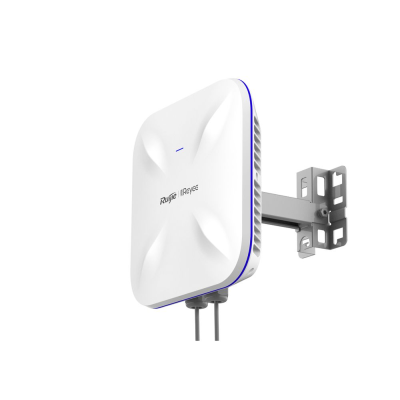 Зовнішня дводіапазонна Wi-Fi 6 точка доступу Ruijie Reyee RG-RAP6260(G), 1х1000 PoE IN/1х1000 Base-X SFP, 298 х 298 х 65 мм