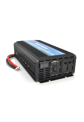 Інвертор напруги Wm-5000(3000Вт), 12/220 з апроксимованою синусоїдою, 1 універсальна розетка+USB, клем