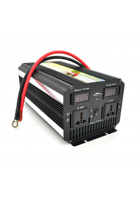 Інвертор напруги Voltronic Wm-7200 (4300Вт) + Charge 20A, 12/220 з апроксимованою синусоїдою, 2 універсальні розетки + USB, клем