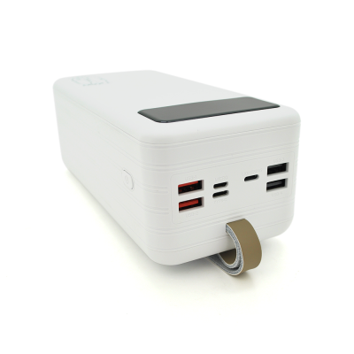 Powerbank TX-60 60000mAh, кабелю USB: Micro, Lighting, Type-C, White/Black, (1250g), Blister