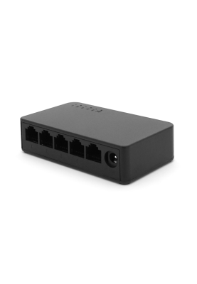 Комутатор Merlion MG1005 5 портів Ethernet 10/100/1000 Мбіт/сек. пластик DC 5V. Блок живлення у комплекті