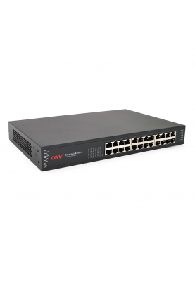 Комутатор Gigabit Ethernet ONV-H3024 у металевому корпусі, 24*1000Мб портів,330х204х44 мм